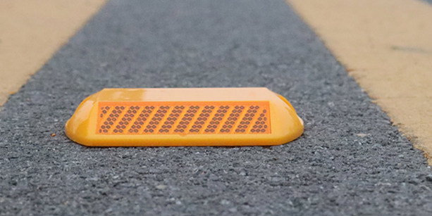 Road studs installation
